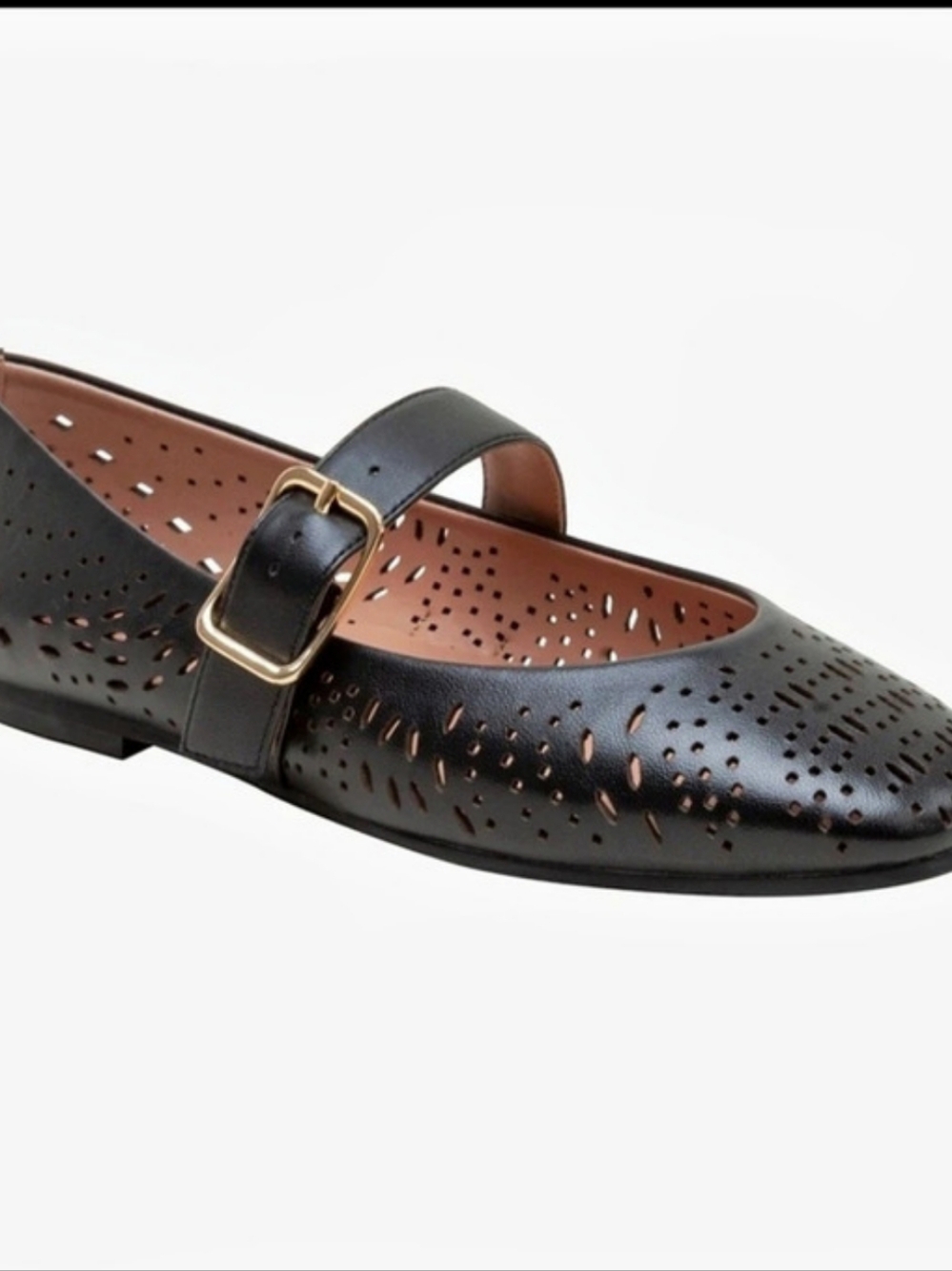 Linea Paolo Miller Mary Jane flat Perforated Black NWT Various Sizes